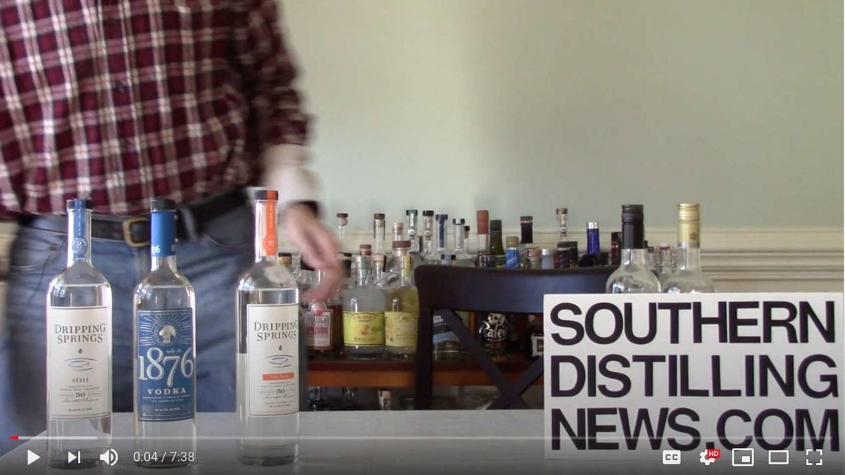 Southern Distilling News Video - Dripping Springs Vodka Review