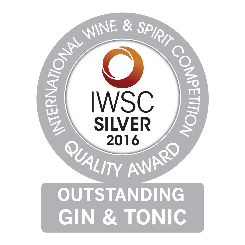 IWSC Silver 2016 Quality Award Outstanding Gin & Tonic