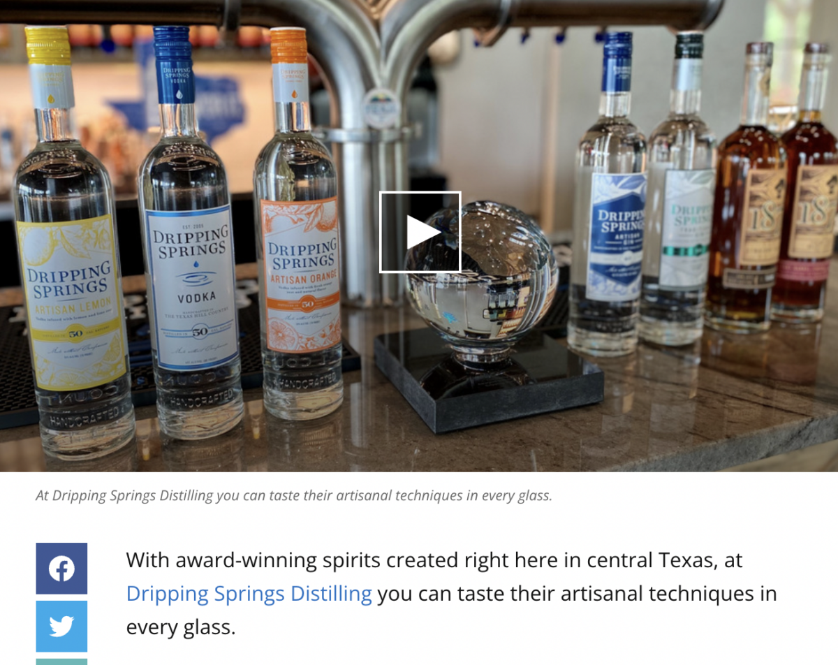 We Are Austin Visits Dripping Springs Distilling