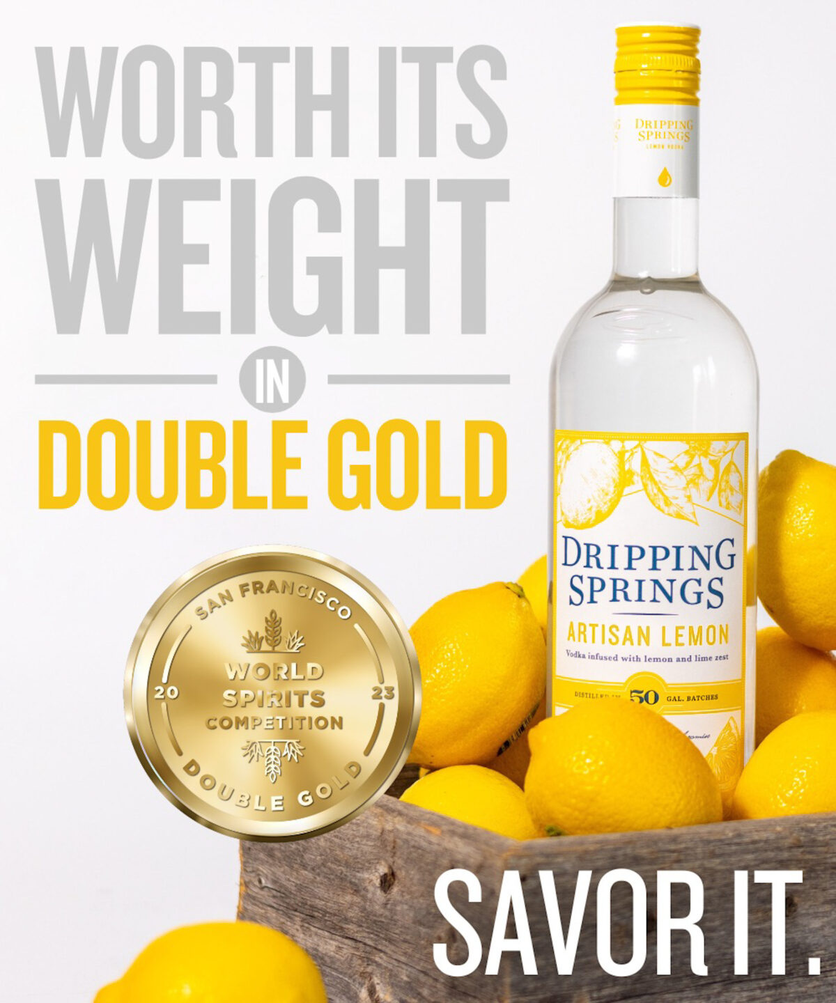 Artisan Lemon Vodka Wins Double Gold